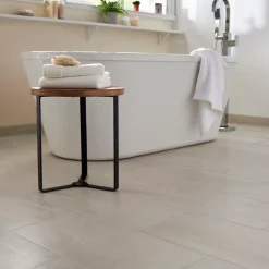 Plinthe en carrelage ivoire effet pierre L.60 x l.8 cm x ép.8 mm, Soft Travertin-GoodHome Sale