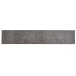 Plinthe en grès porcelainé effet béton anthracite L.40 x l.7 cm x ép.7,4 mm, Konkrete-GoodHome