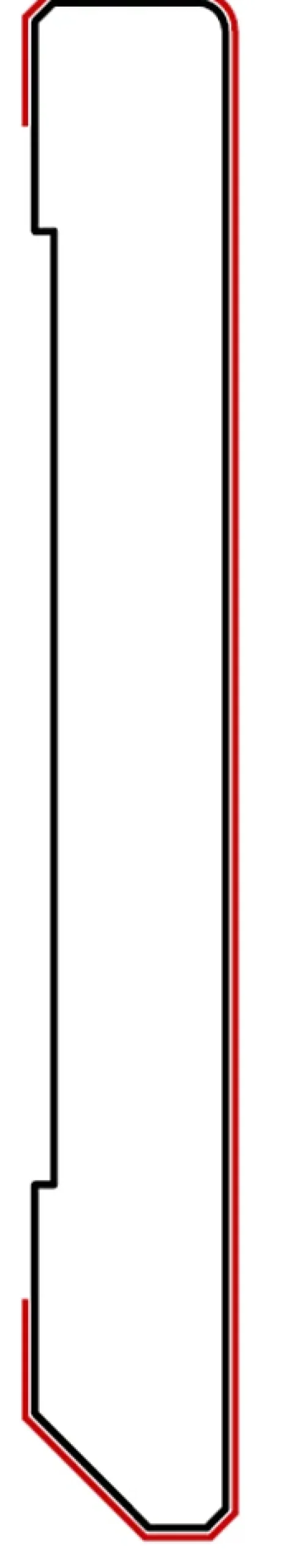 Plinthe en MDF massif hydrofuge Chene naturel mat 2200 x 80 x 10 mm WAVY-Hardwarexchange