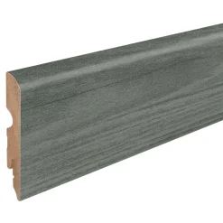 GoodHome Plinthe en MDF, résistant à l'eau coloris gris anthracite 220 x 8 cm Décor 105 (vendue à la pièce)