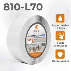 Plinthe en PVC Flexible 70x20mm, 1m, Plinthe Souple et Élastique pour Finitions et Surfaces de Jonction, blanc-Quest Clearance