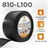 Quest Plinthe en PVC Flexible 100x25mm, 20m, Plinthe Souple et Élastique pour Finitions et Surfaces de Jonction, noir