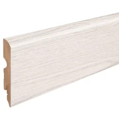 GoodHome Plinthe MDF , effet chêne blanchi , décor 355, H.8 cm x L.220 cm x ép.13 mm, résistant à l'eau (vendue à la pièce)