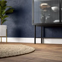 Tecnoprofils Plinthe MDF 2 m - Blanc - Lot de 5 - 100 x 10 mm