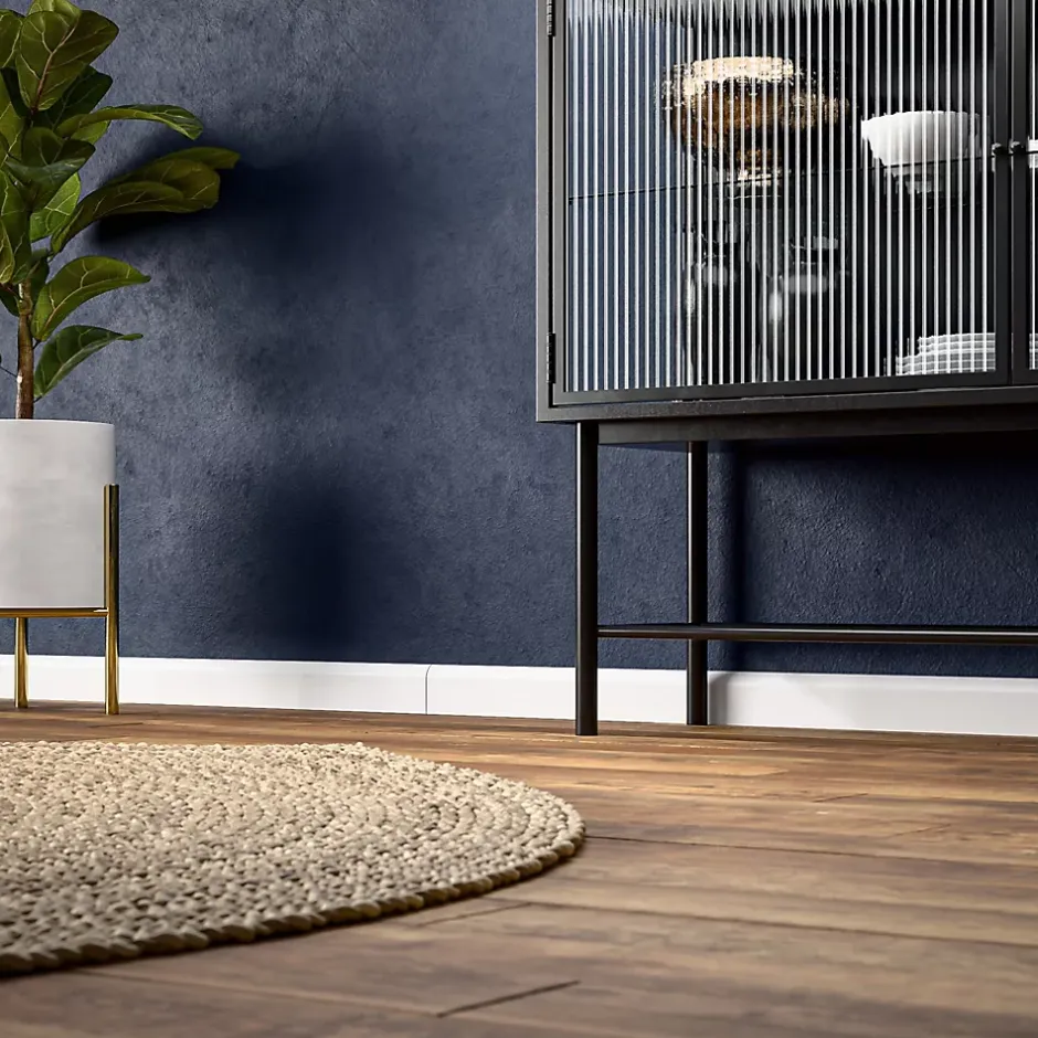 Tecnoprofils Plinthe MDF 2 m - Blanc - Lot de 5 - 60 x 14 mm