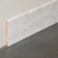 Plinthe MDF 2 m - Frêne Clair - Lot de 5 - 80 x 14 mm-Tecnoprofils Discount