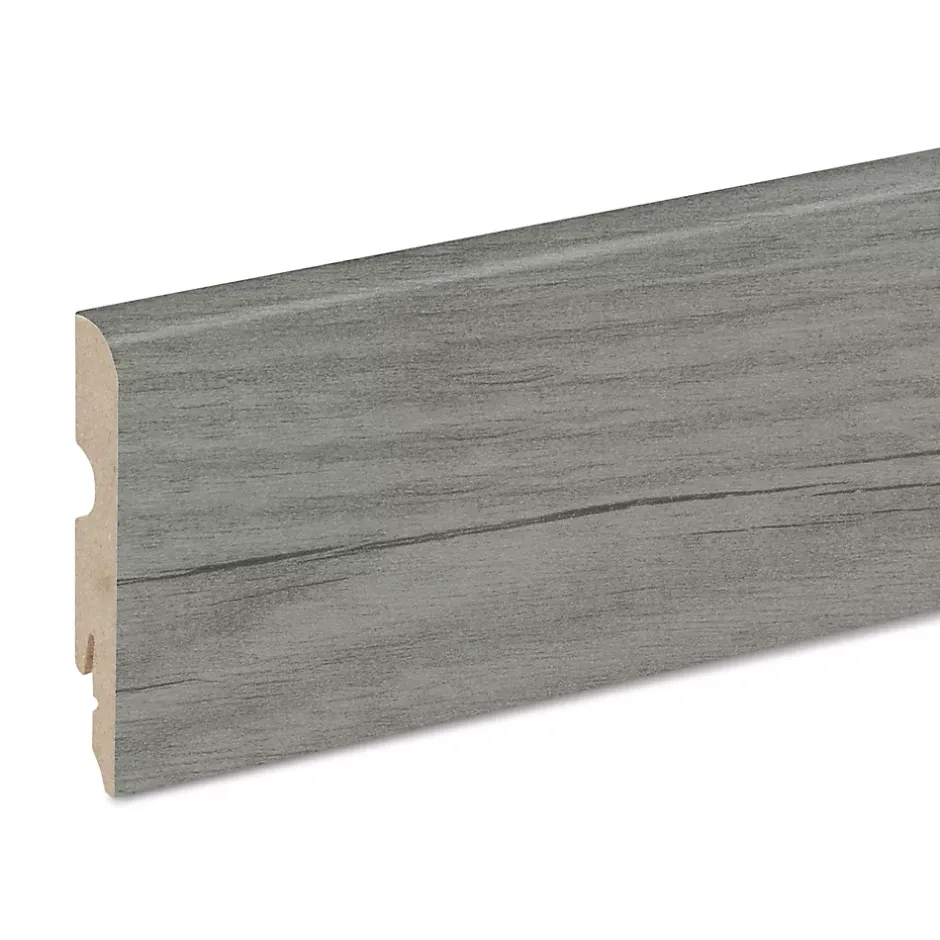Plinthe MDF 220 x 8 cm Décor 85 chêne gris (vendue à la pièce)-GoodHome Best