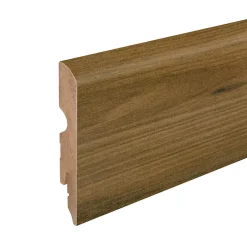 GoodHome Plinthe MDF arrondie, effet chêne brun , décor 4, H.8 cm x L. 220 cm x ép.13 mm ( vendue à la pièce)