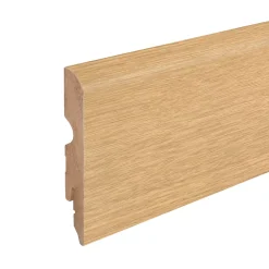 Plinthe MDF arrondie, effet chêne , décor 10, H.8 cm x L. 220 cm x ép.13 mm (vendue à la pièce)-GoodHome Clearance
