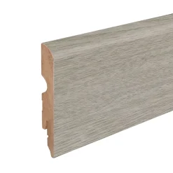 Plinthe MDF arrondie, effet chêne grisé , décor 7, H.8 cm x L.220 cm x ép.13 mm (vendue à la pièce)-GoodHome Hot