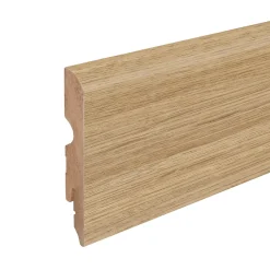 Plinthe MDF arrondie, effet chêne , décor 1, H.8 cm x L. 220 cm x ép.13 mm (vendue à la pièce)-GoodHome