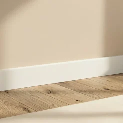 GoodHome Plinthe MDF Blanc 220 x 6 cm Décor 10 (vendue à la pièce)