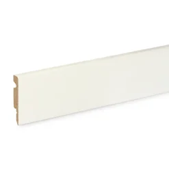 GoodHome Plinthe MDF Blanc 220 x 6 cm Décor 10 (vendue à la pièce)