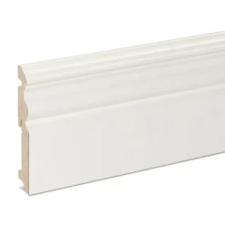 GoodHome Plinthe MDF Blanc 220 x 12 cm Décor 10 (vendue à la pièce)