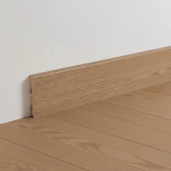 Plinthe MDF, effet chêne blond , décor 150, H.8 cm x 220 cm ép.13 mm (vendue à la pièce)-GoodHome