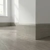 GoodHome Plinthe MDF, effet chêne grisé , décor 65, H.8 cmx L. 220 cm x ép.13 mm, résistant à l'eau (vendue à la pièce)