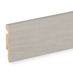 Plinthe MDF, effet chêne grisé , décor 40 , H.6 cm x L. 220 cm x ép.11mm (vendue à la pièce)-GoodHome Best