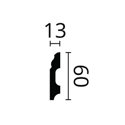 Plinthe NMC WALLSTYL FB1 Profil de décoration-Noel & Marquet Discount