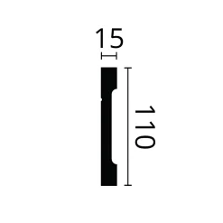 Plinthe NMC WALLSTYL FD2 Profil de décoration-Noel & Marquet Discount