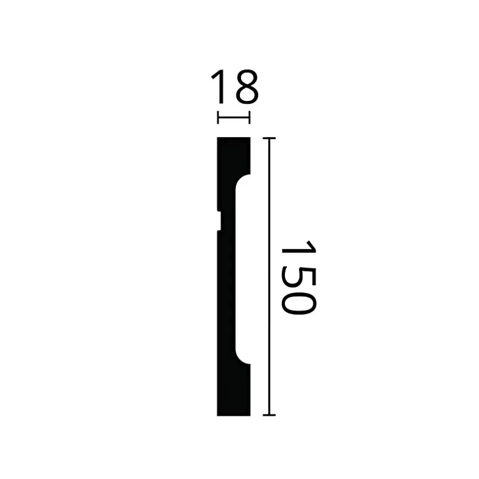 Plinthe NMC WALLSTYL FD15 Profil de décoration-Noel & Marquet Outlet