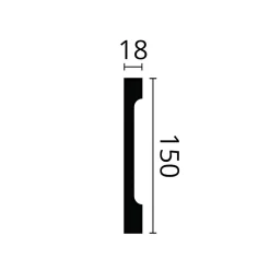 Plinthe NMC WALLSTYL FD15S Profil de décoration-Noel & Marquet Best