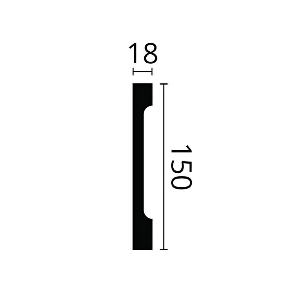 Plinthe NMC WALLSTYL FD15S Profil de décoration-Noel & Marquet Best