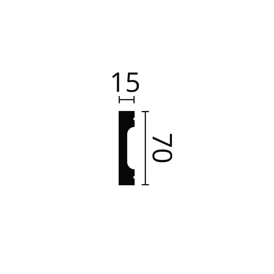 Plinthe NMC WALLSTYL FD7S Moulure décorative Moulure en stuc-Noel & Marquet Clearance