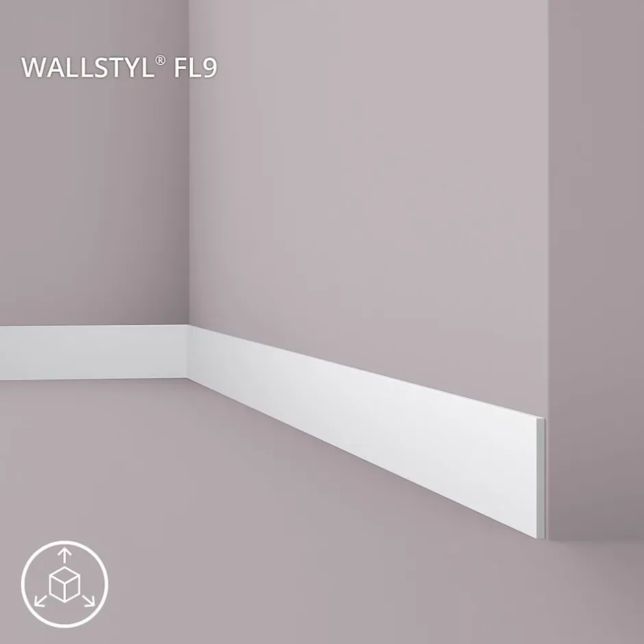 Plinthe NMC WALLSTYL FL9 Moulure décorative Cimaise Moulure frise-Noel & Marquet Discount