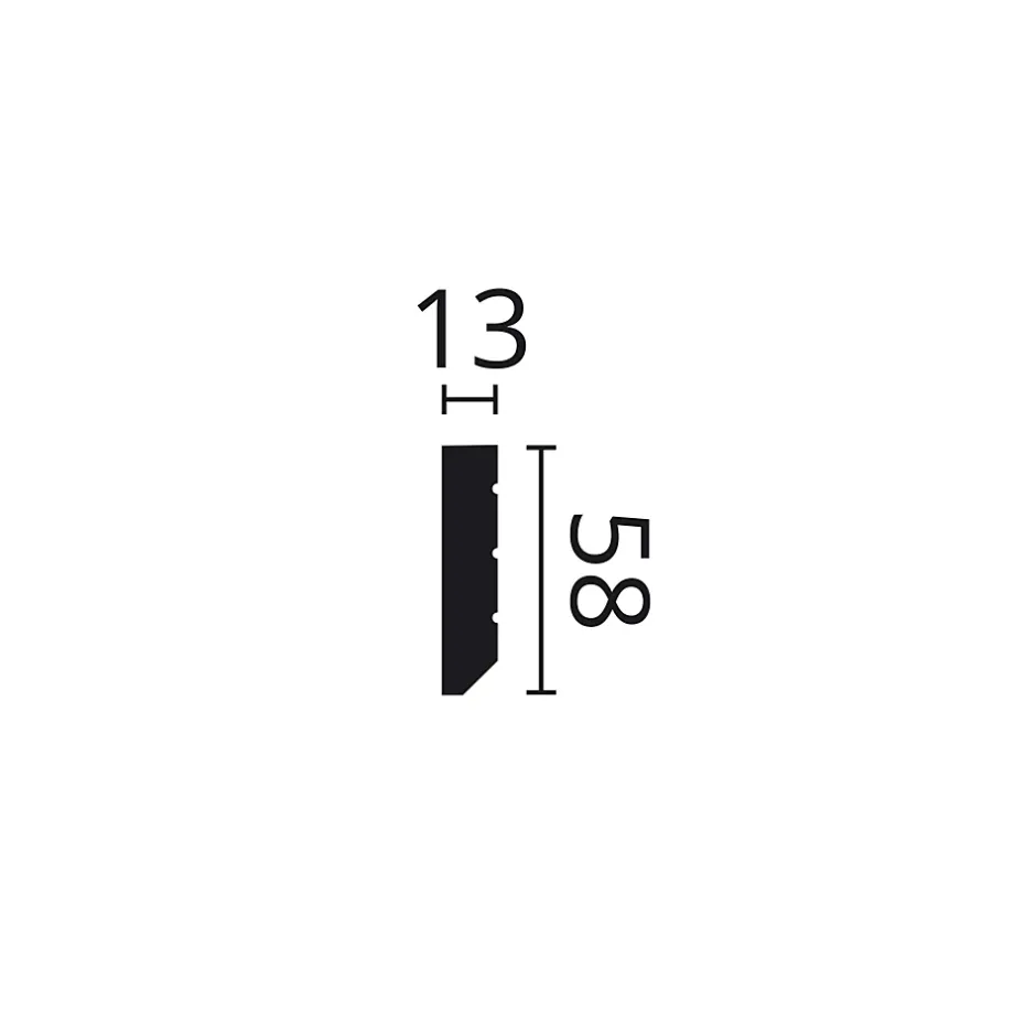 Noel & Marquet Plinthe NMC WALLSTYL FT2 BLACK Moulure décorative Cimaise Moulure frise