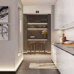 Noel & Marquet Plinthe NMC WALLSTYL IL10 BLACK Moulure décorative Moulure en stuc Éclairage indirect