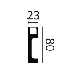 Noel & Marquet Plinthe NMC WALLSTYL IL10 Moulure décorative Corniche de plafond Éclairage indirect