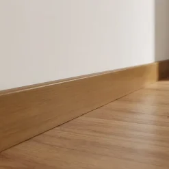 Plinthe Plaquée bois Décor 280 teck verni blond (vendue à la pièce)-GoodHome