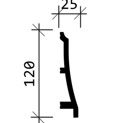 Profhome Plinthe 653104 Moulure décorative