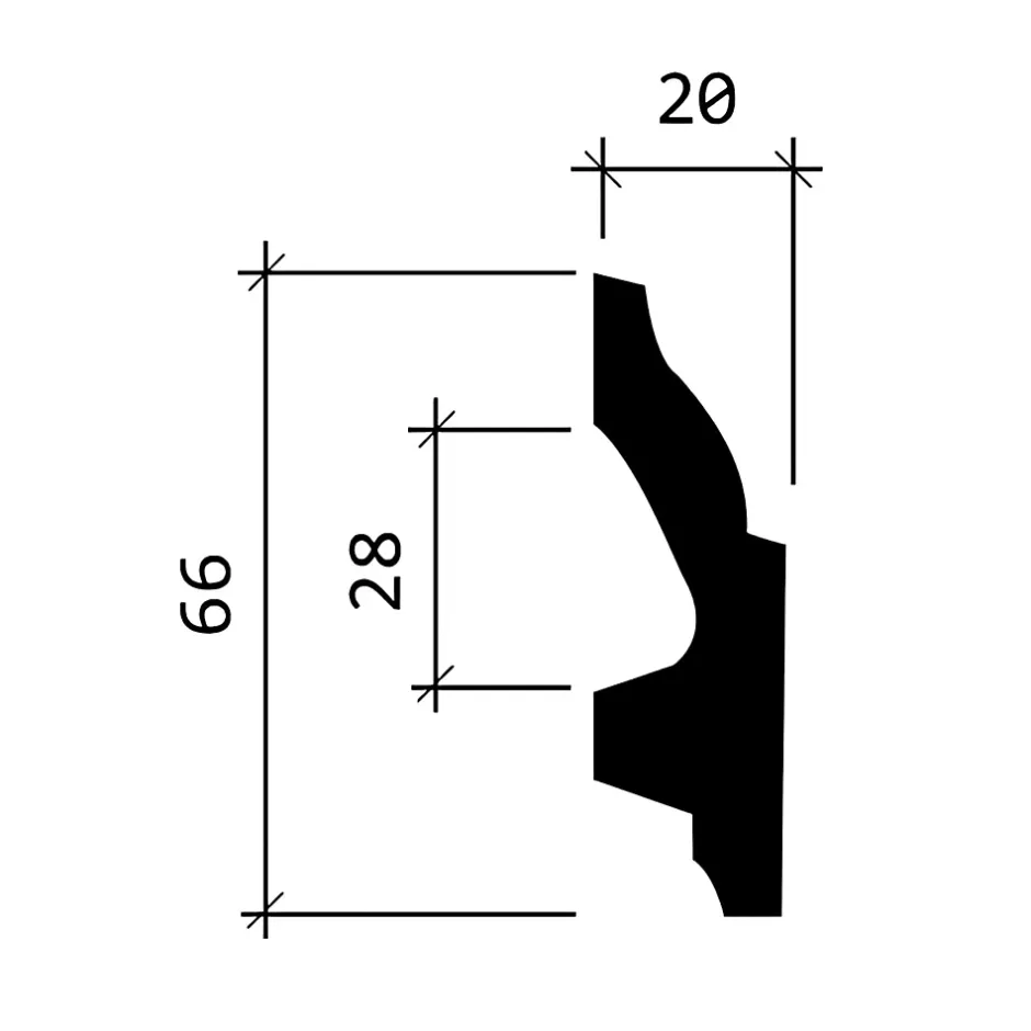 Plinthe 153111 Planchette 2 m-Profhome