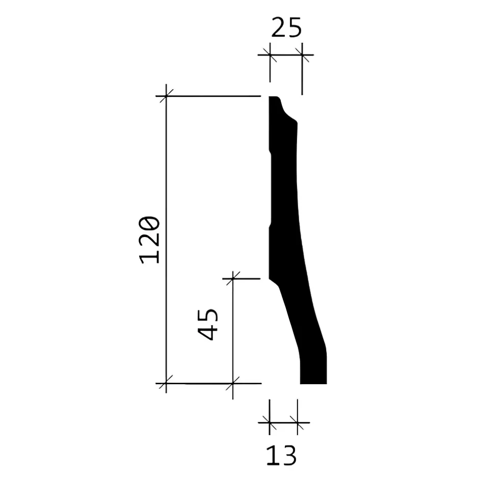 Profhome Plinthe 153104F Moulure décorative flexible