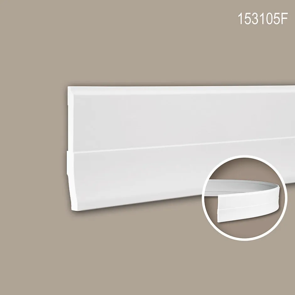 Profhome Plinthe 153105F Moulure décorative flexible