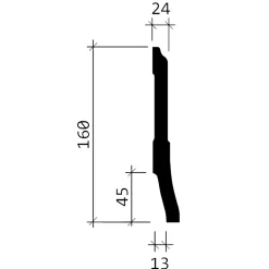 Profhome Plinthe 153105F Moulure décorative flexible