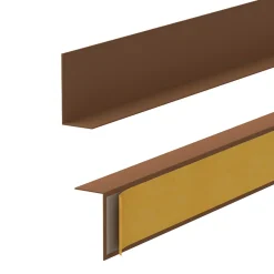 Plinthe PVC rigide 35x18 mm, Plinthe murale autocollante, decorative, 200 cm, marron-Quest Online