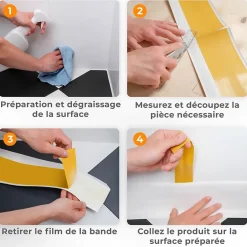 Plinthe Souple Auto-Adhésive en PVC 70x20mm, 1m, Bande Flexible, Facile à Installer, Adaptée à Toutes Surfaces, vert clair-Quest Clearance