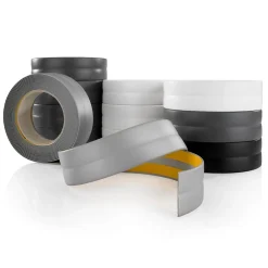 Plinthe Souple Auto-Adhésive en PVC 18x18mm, 5m, Bande Élastique pour Finitions et Étanchéité des Jonctions, blanc-Quest Hot