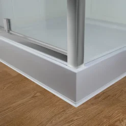 Plinthe Souple Auto-Adhésive en PVC 18x18mm, 5m, Bande Élastique pour Finitions et Étanchéité des Jonctions, blanc-Quest Hot