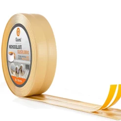 Quest Plinthe Souple Auto-Adhésive en PVC 30x30mm, 15m, Bande Élastique pour Finitions et Étanchéité des Jonctions, crème