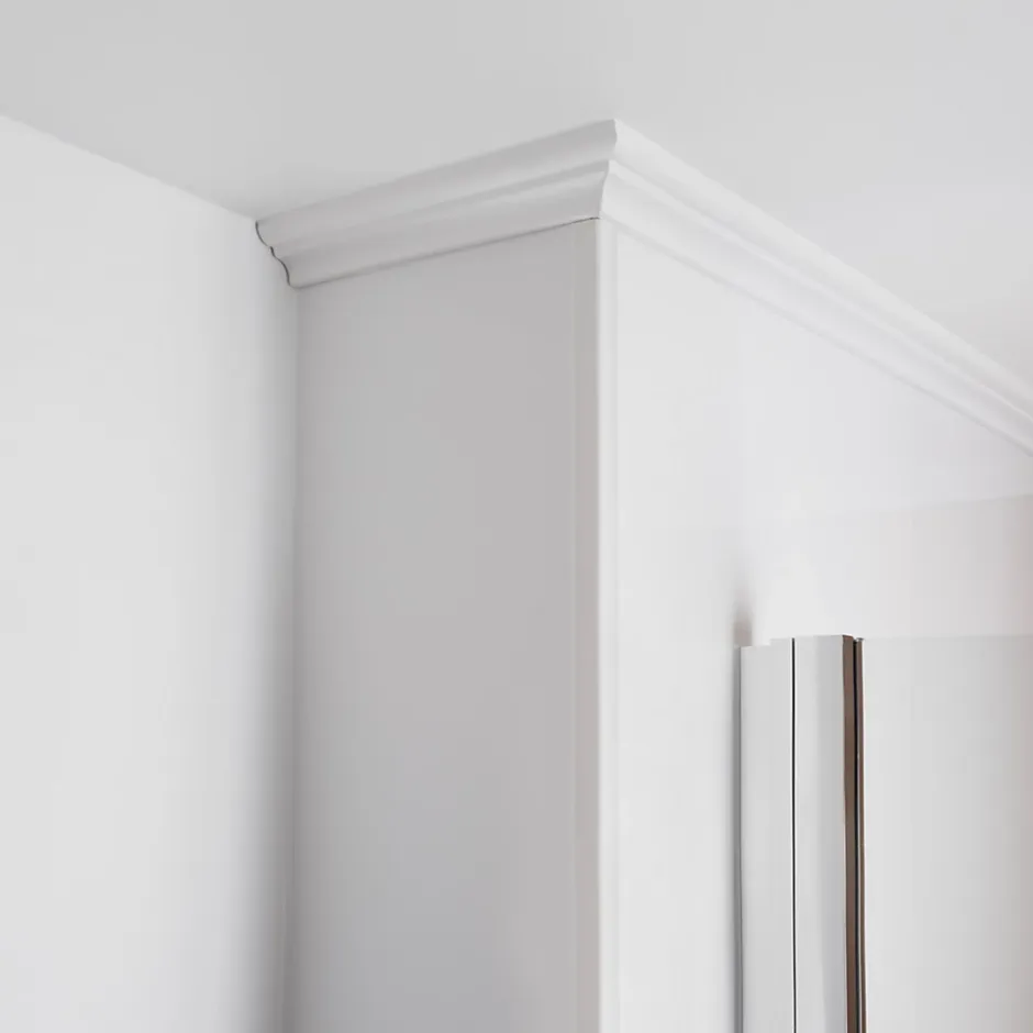 Plinthe Souple Auto-Adhésive en PVC 25x25mm, 15m, Bande Élastique pour Finitions et Étanchéité des Jonctions, blanc-Quest Hot