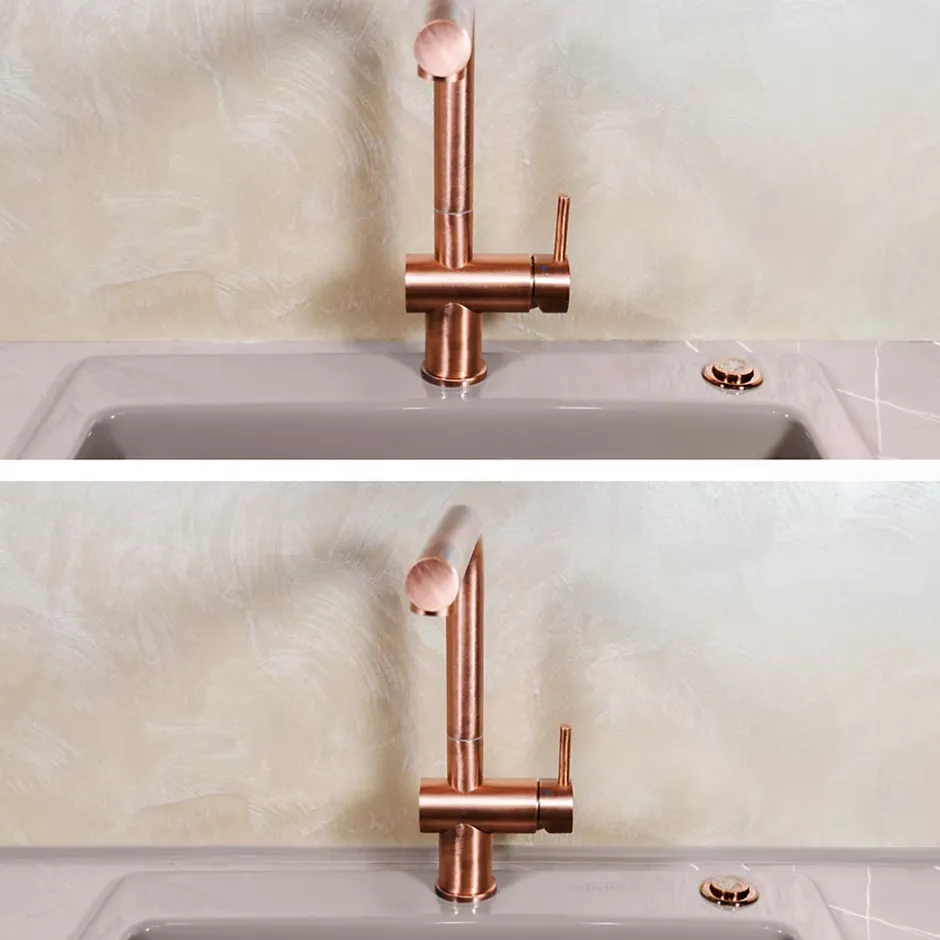 Quest Plinthe Souple Auto-Adhésive en PVC 30x30mm, 5m, Bande Élastique pour Finitions et Étanchéité des Jonctions, bronze