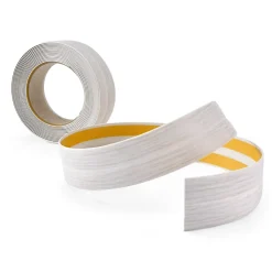 Plinthe Souple Auto-Adhésive en PVC 18x18mm, 10m, Bande Élastique pour Finitions et Étanchéité des Jonctions, bouleau-Quest Discount