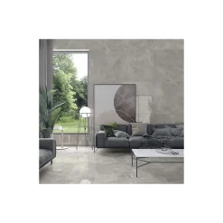 Plinthes pour Carrelage grès cérame effet marbre GRIGIO VENATO - Gris - Plinthe 80x9.4 cm boîte de ml - Gris-Gioia Materia Outlet