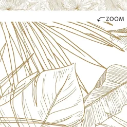 Plinthes PVC adhésives décoratives pour sol - Lot de 25 - 200x8 cm (50m) motif floral marron-99Deco Best