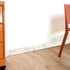 Plinthes PVC adhésives décoratives pour sol - Lot de 25 - 200x8 cm (50m) motif floral marron-99Deco Best