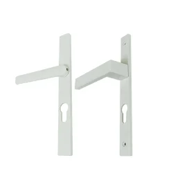 Poignée alu blanc et clés pour porte fenêtre avec volet roulant pvc blanc-GoodHome Best
