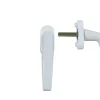 GoodHome Poignée alu blanc pour fenêtre pvc blanc